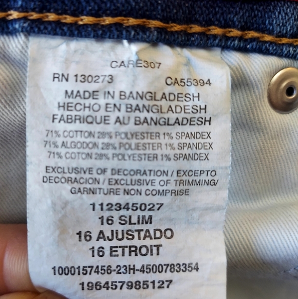 Wrangler X Barbie Girls Size 16 Slim Flare Jeans - Picture 7 of 7